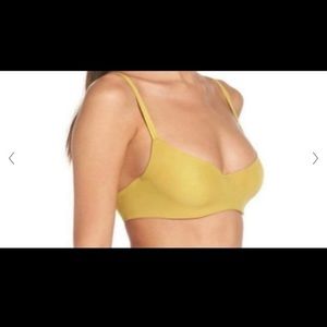 Free People 32C/ underwire bra /mustard yellow/ Never worn.